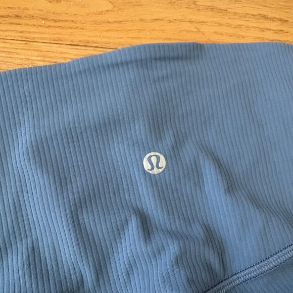 Lululemon Athletic Align HR Mini Flare Ribbed Yoga Pants Oasis Blue Size 10 - Picture 8 of 9